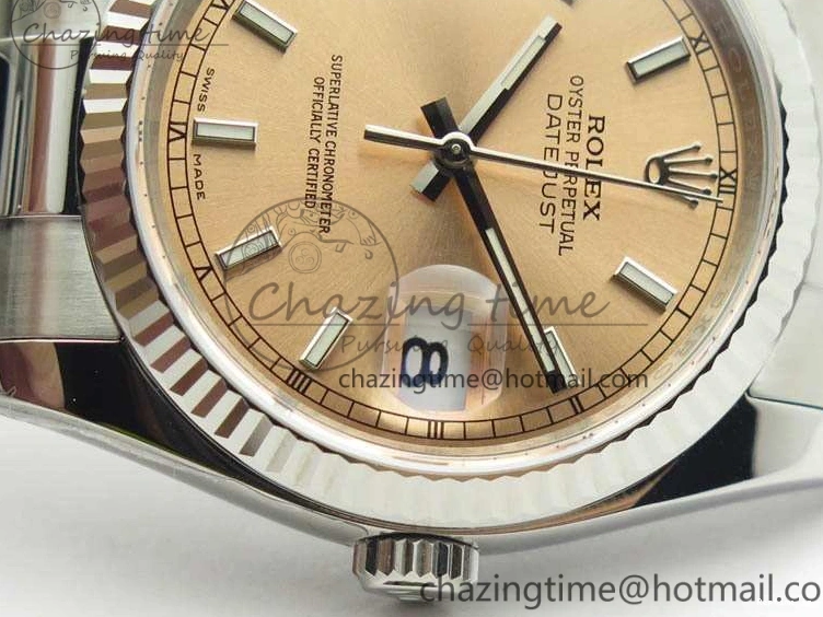 1217 DateJust 36mm SS 116234 ARF 1:1 Best Edition Pink Dial Stick Markers On 904L SS Oyster Bracelet SA MultiPurpose 3568